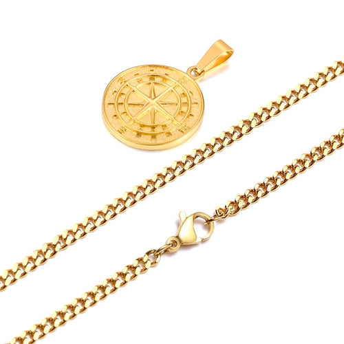 Load image into Gallery viewer, Men&#39;s Compass Necklaces
