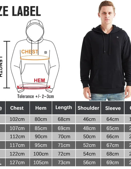 Load image into Gallery viewer, Unisex USB Heating Hoodies
