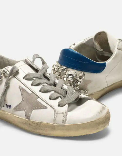 Load image into Gallery viewer, Star Old White Shoes with Diamonds
