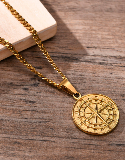 Load image into Gallery viewer, Men&#39;s Compass Necklaces
