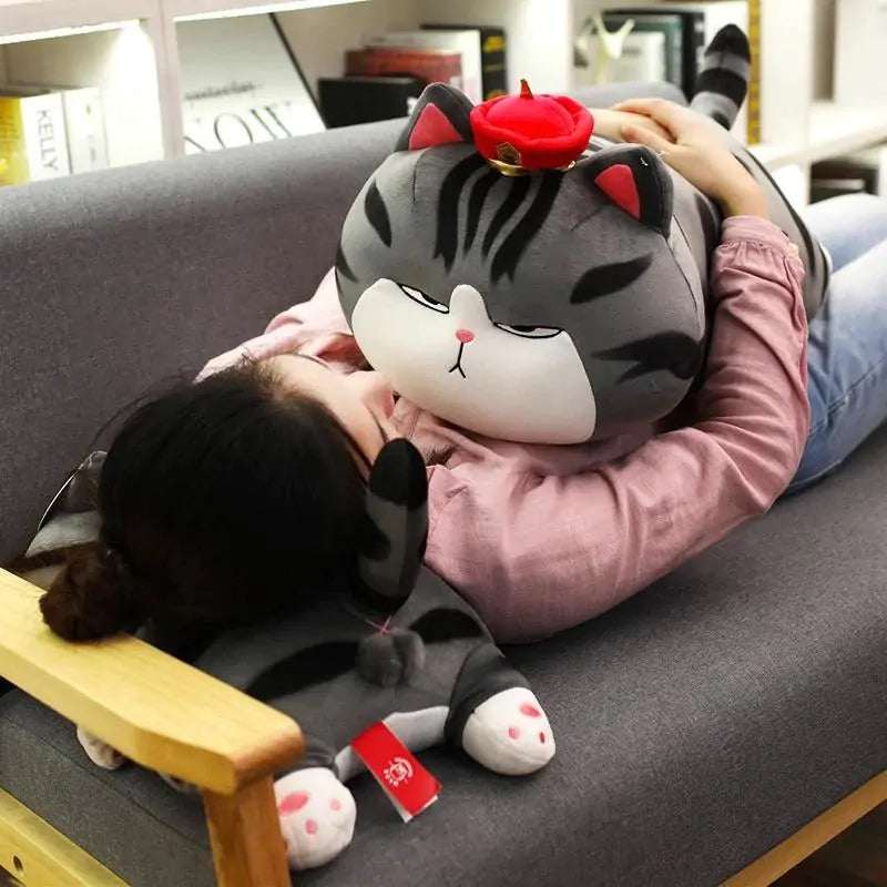 Kawaii Moody Giant Cat Plush