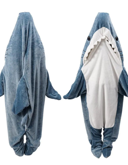 Load image into Gallery viewer, Shark Sleeping Bag Pajamas
