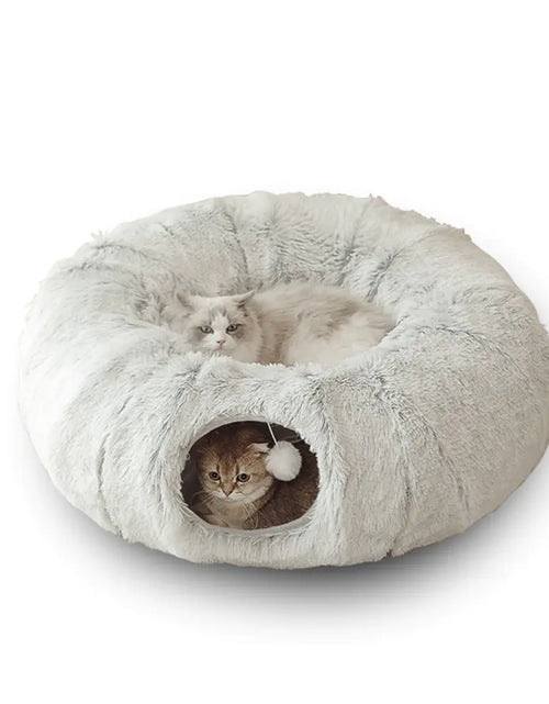 Load image into Gallery viewer, 2 In 1 Round Tunnel Cat Beds
