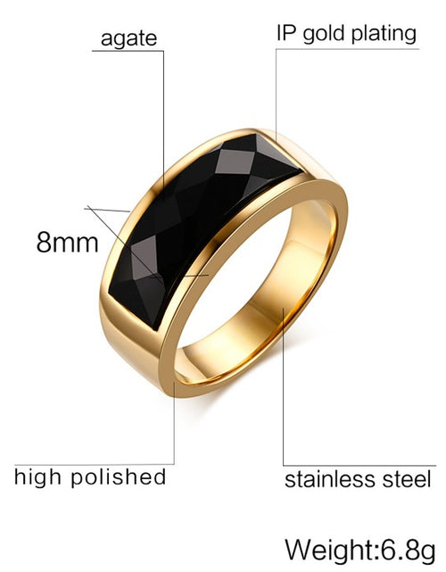 Load image into Gallery viewer, Black Carnelian Stone Rings
