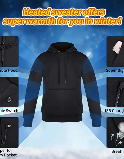 Load image into Gallery viewer, Unisex USB Heating Hoodies
