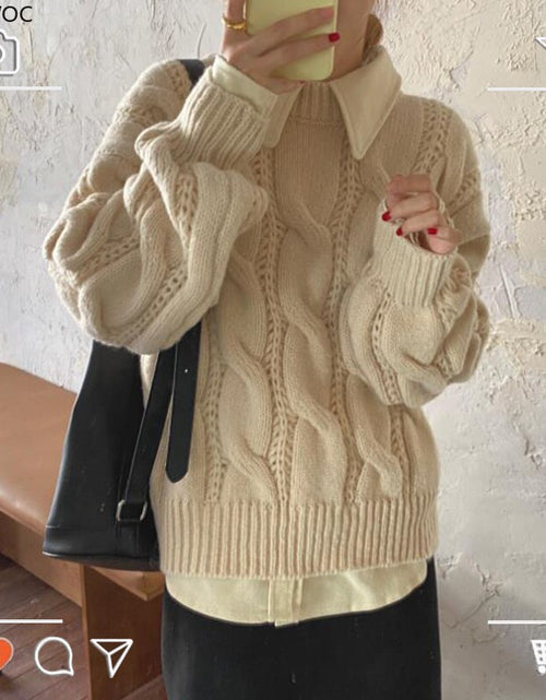 Load image into Gallery viewer, Women Fashion Knitted Pullovers Sweaters
