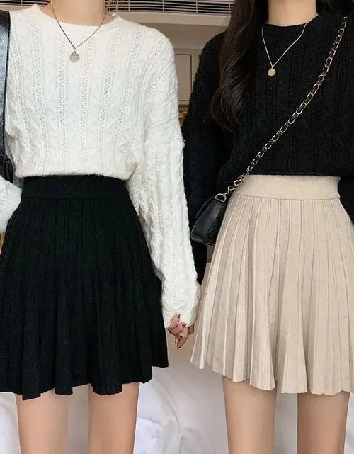 Load image into Gallery viewer, High Waist Knitted Mini Skirt for Women
